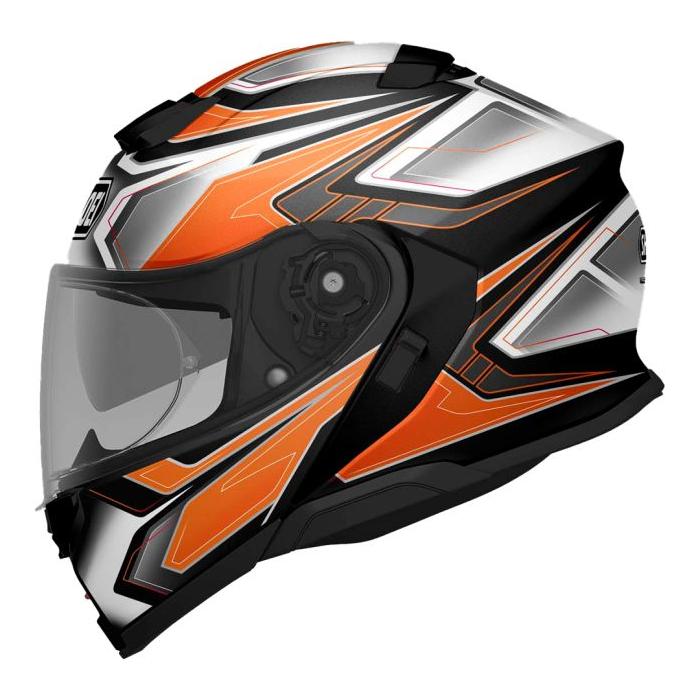 Shoei Neotec 3 Anthem TC8 Flip Up Helmet Orange - FREE UK Shipping, FREE 365 Day Returns | Moto Central
