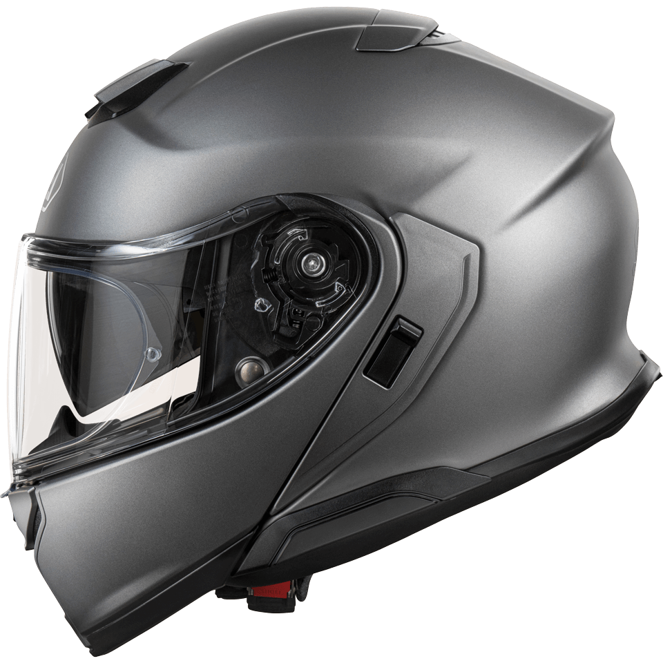 Shoei Neotec 3 Plain Flip-Up Helmet Anthracite - FREE UK Shipping, FREE 365 Day Returns | Moto Central