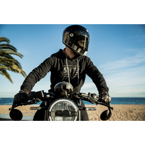 Shoei Vintage 2 Zipped Hoodie Black