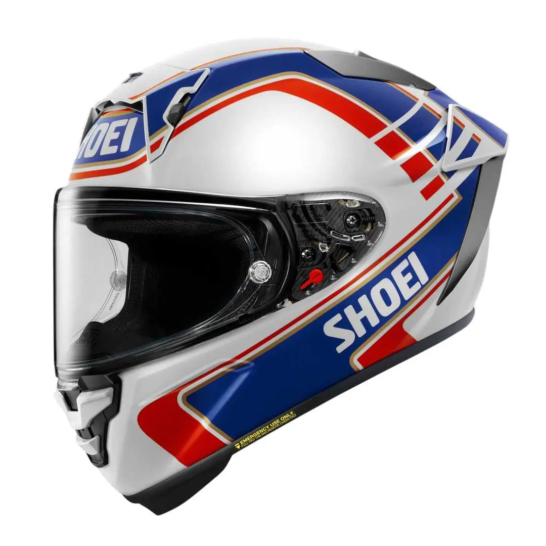 Shoei X-SPR Pro Wayne Gardner TC2 White / Blue / Red FREE UK Delivery, FREE 365 Day Returns | Moto Central