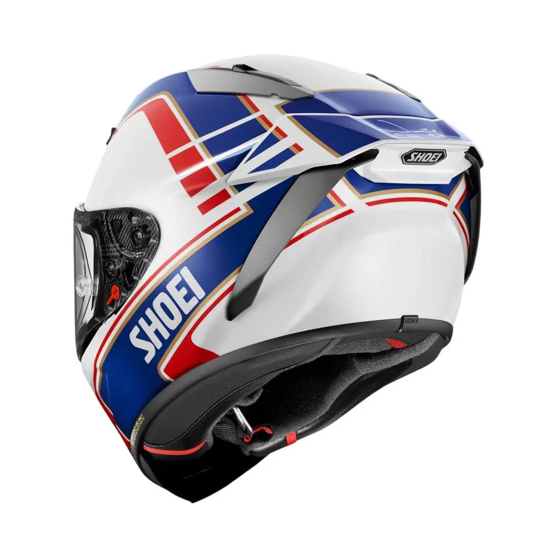 Shoei X-SPR Pro Wayne Gardner TC2 White / Blue / Red FREE UK Delivery, FREE 365 Day Returns | Moto Central