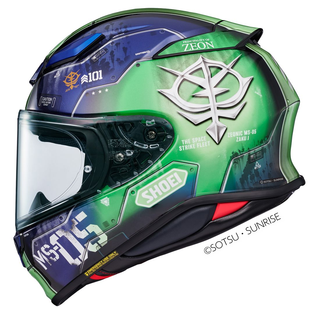 Shoei NXR2 MS-05 Zaku I TC11 Green