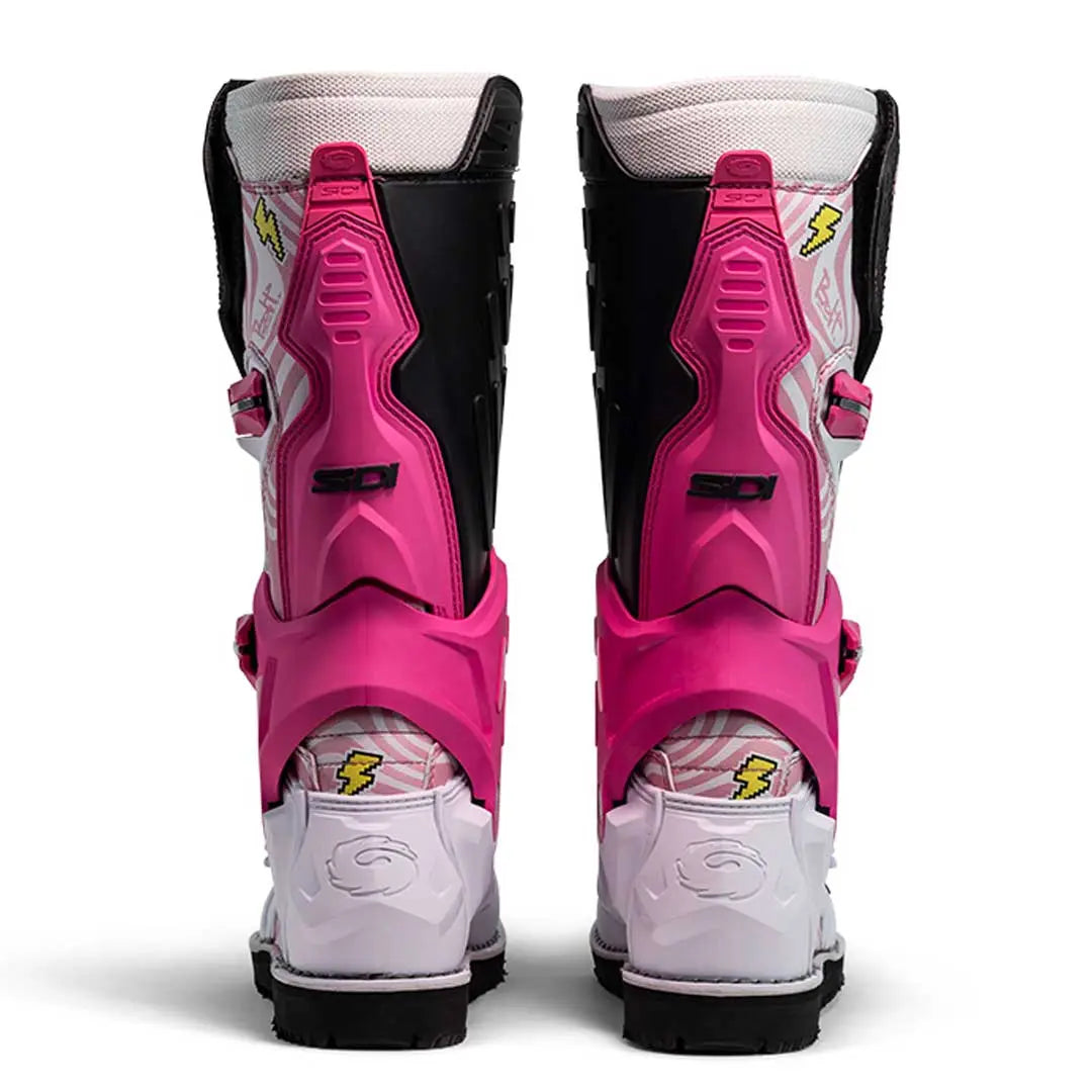 Sidi Crossair Billy Bolt CE Boots Pink / White FREE UK Delivery, FREE 365 Day Returns | Moto Central