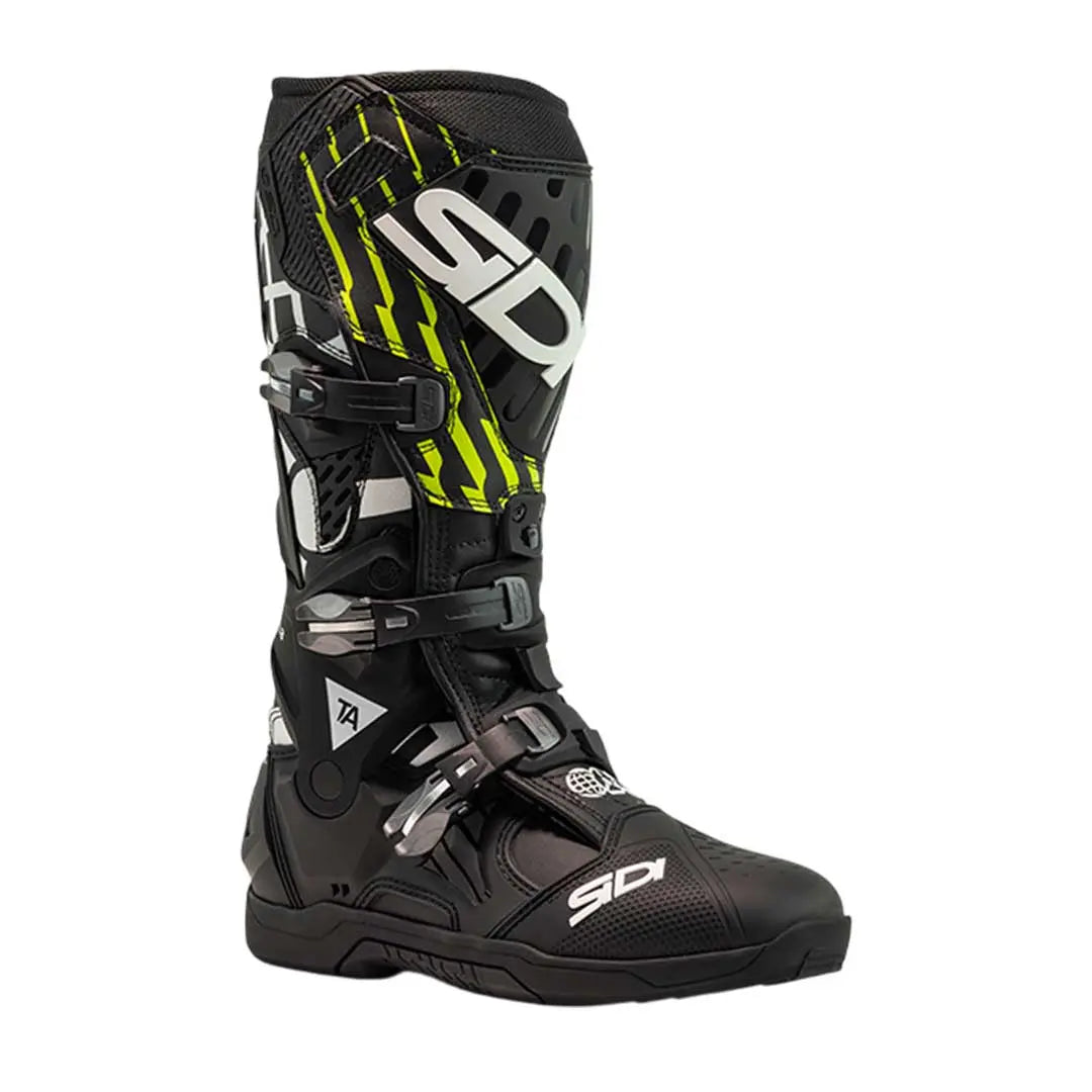Sidi Crossair CE Boots TH3ARS3NAL3 Black / Neon Yellow FREE UK Delivery, FREE 365 Day Returns | Moto Central
