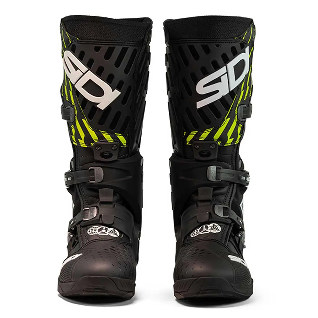Sidi Crossair CE Boots TH3ARS3NAL3 Black / Neon Yellow FREE UK Delivery, FREE 365 Day Returns | Moto Central