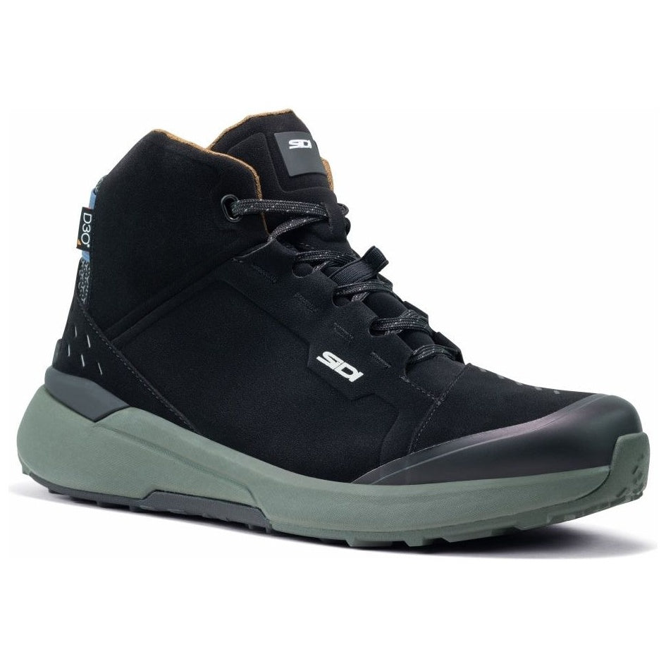 Sidi Nucleus Suede Waterproof CE Short Boots Black / Ivy – left side view