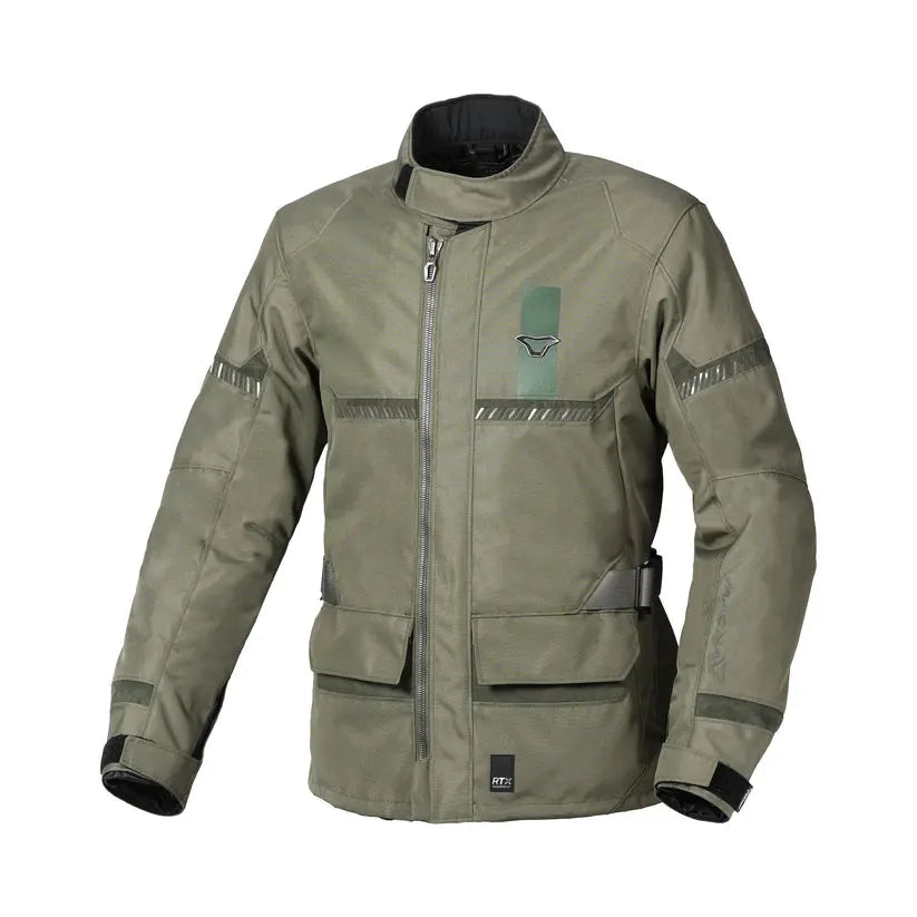 Macna Signal Textile Jacket Olive - FREE UK Shipping, FREE 365 Day Returns | Moto Central