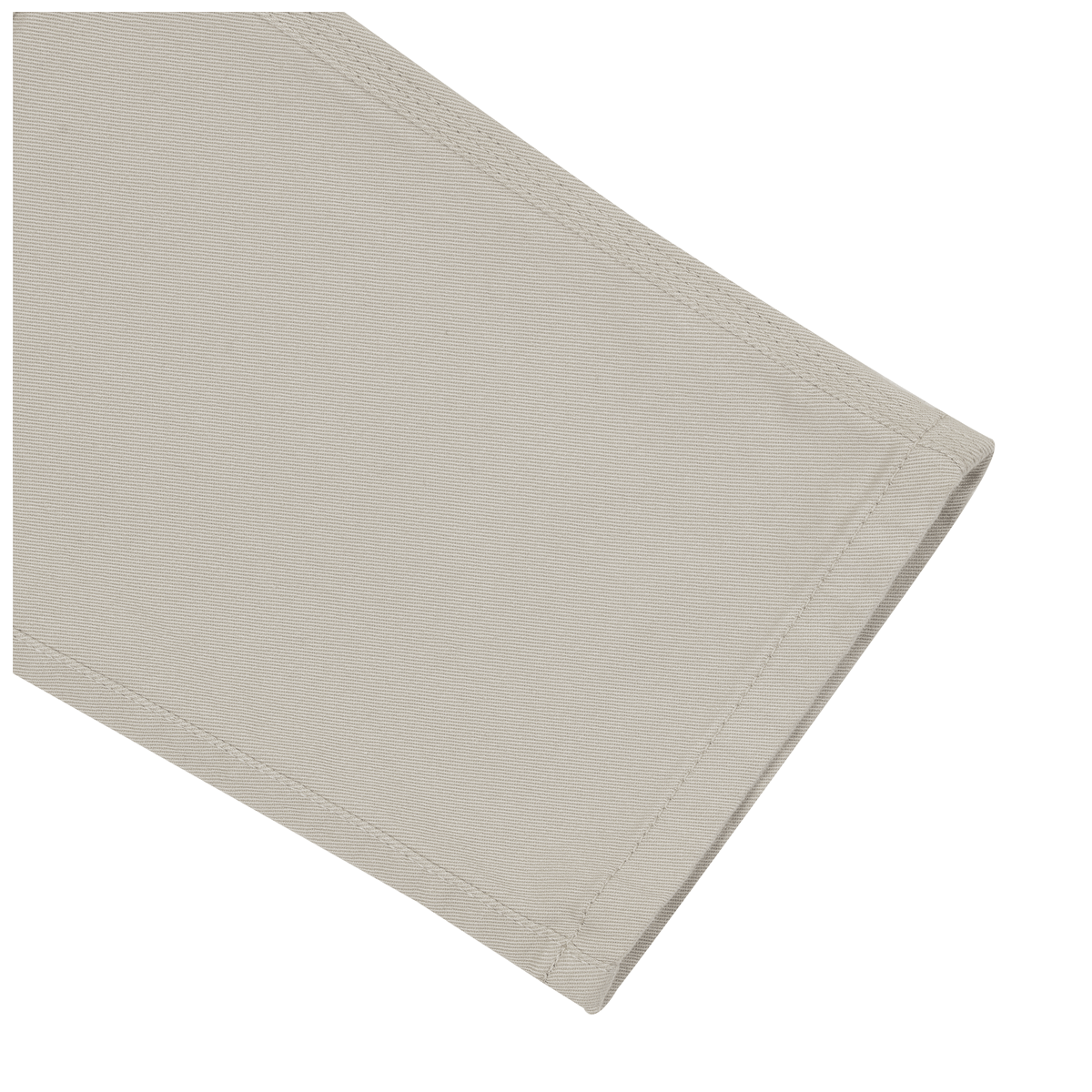 Silk Road Carpenter Textile Trouser Off-White – hem detail