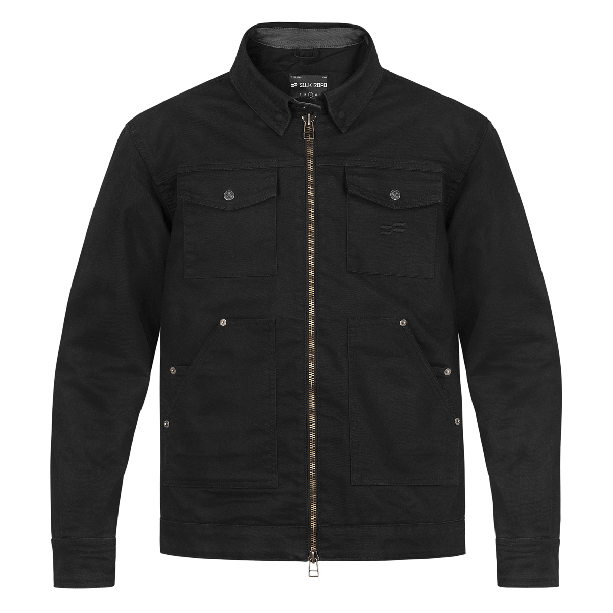 Silk Road Utility Textile Jacket Charcoal Black FREE UK Delivery, FREE 365 Day Returns | Moto Central