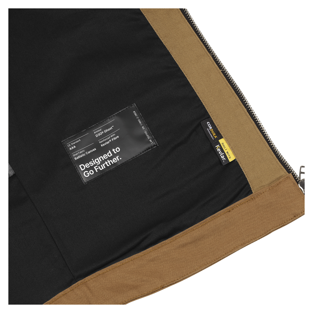 Silk Road Utility Textile Jacket Desert Brown – lining detail