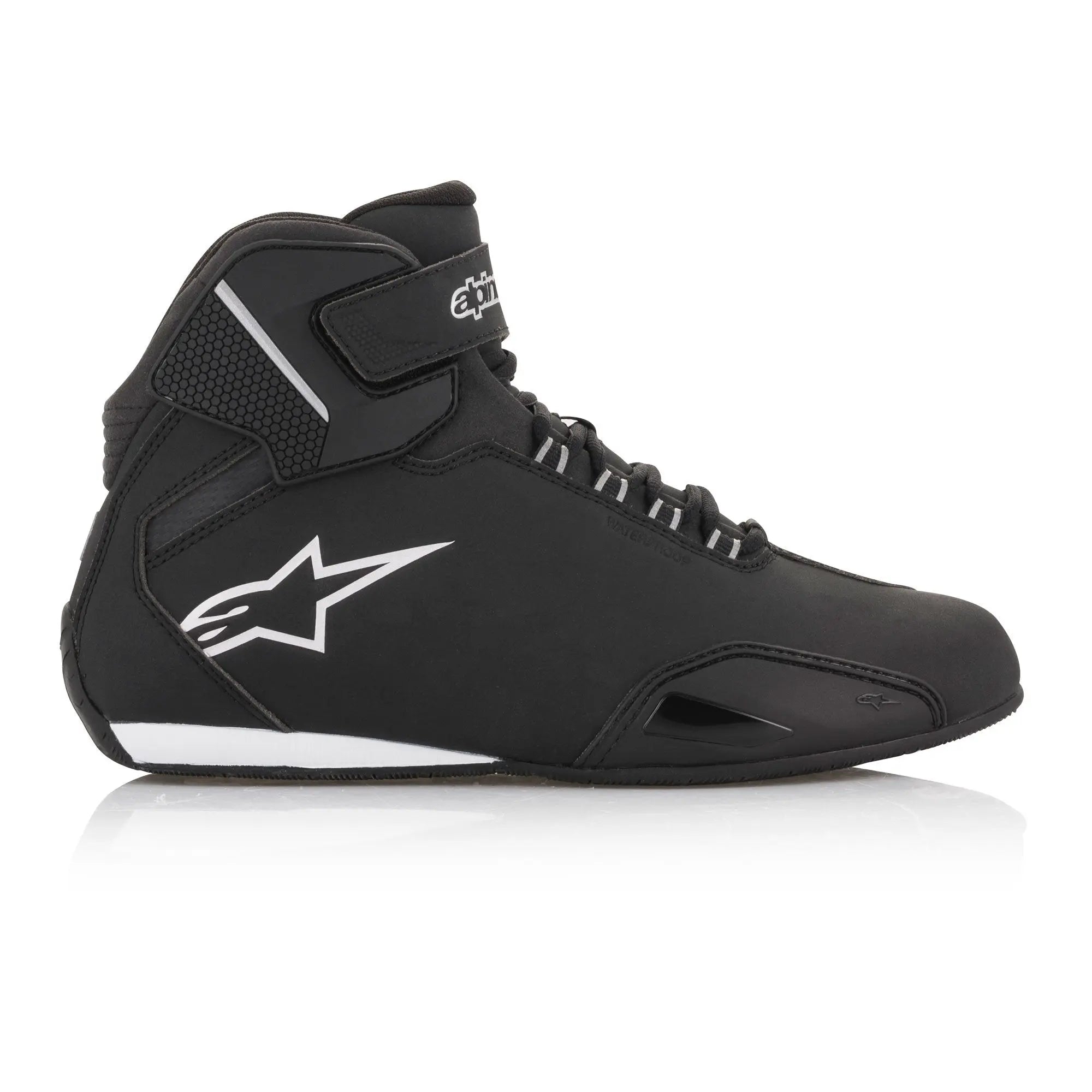 Alpinestars Stella Sektor Waterproof Ladies Shoes Black / Silver - FREE UK Shipping, FREE 365 Day Returns | Moto Central