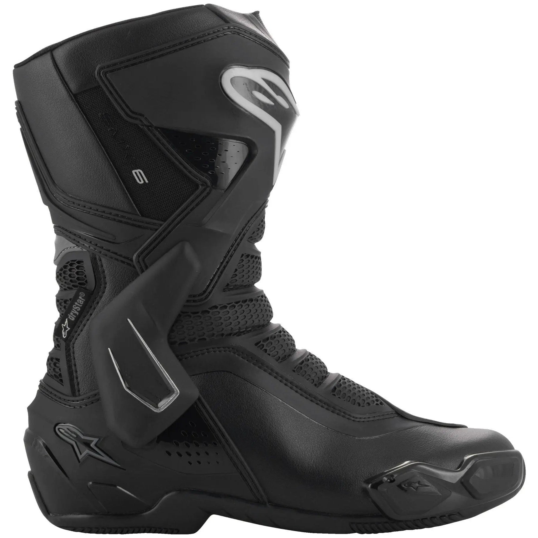 Alpinestars Stella SMX-6 V3 Drystar Ladies Boots Black / Silver outer side view