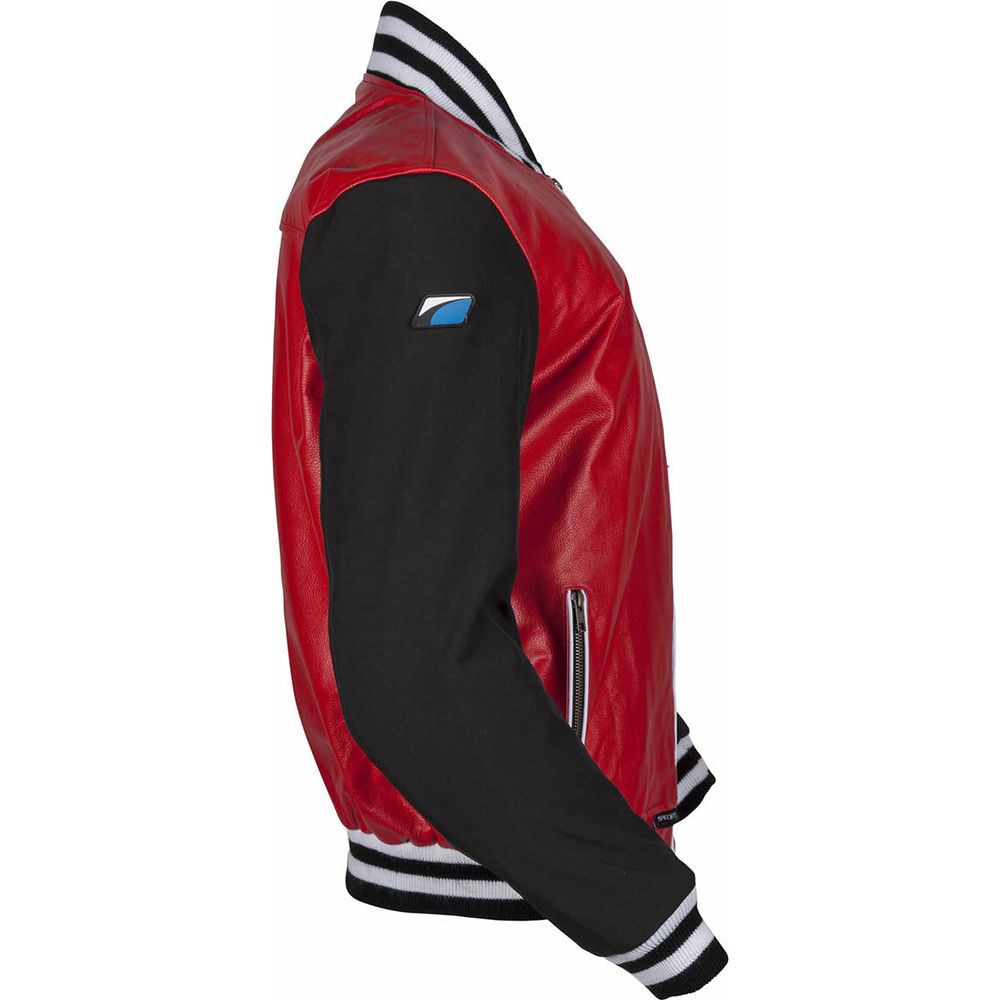 Spada Campus Leather Jacket Red / Black