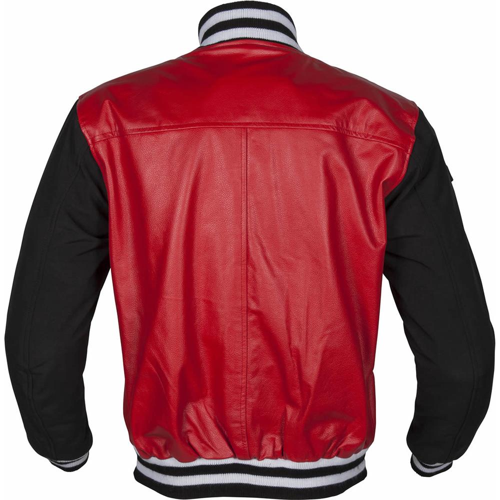 Spada Campus Leather Jacket Red / Black