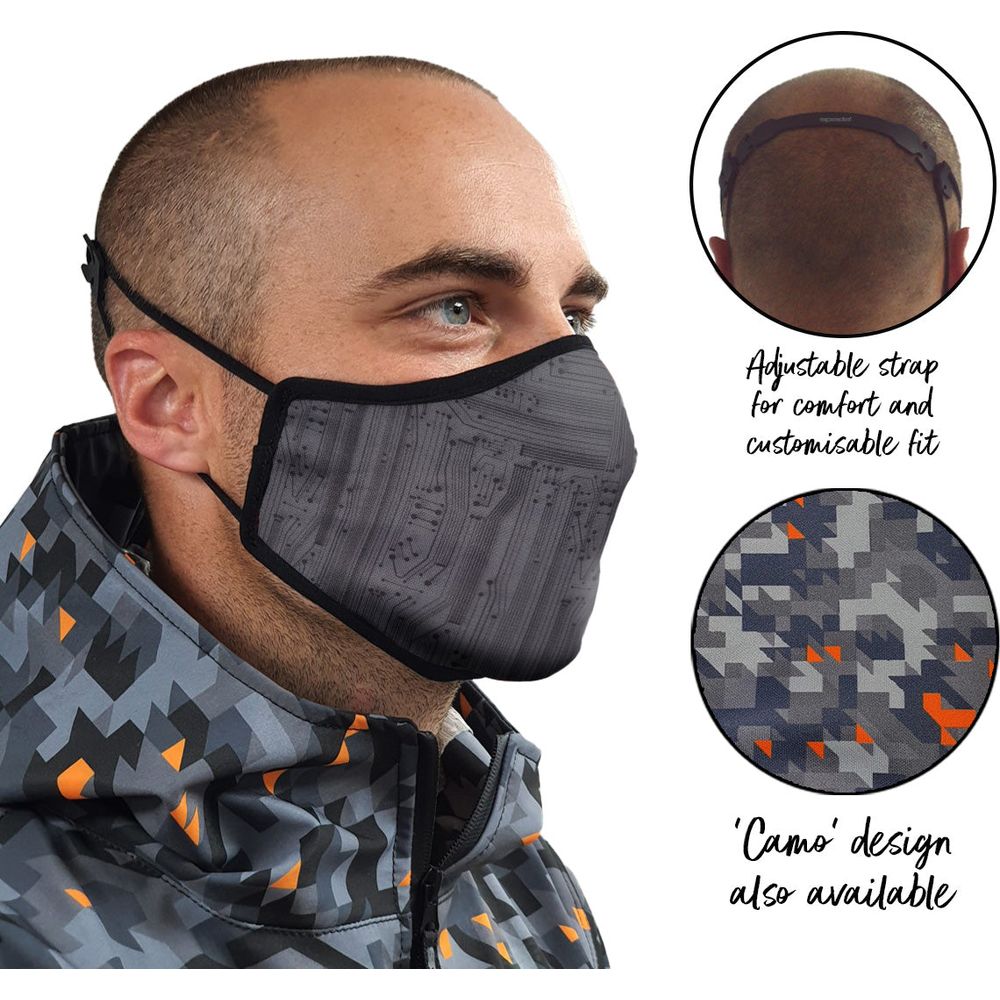 Spada Face Mask Circuit Design Black