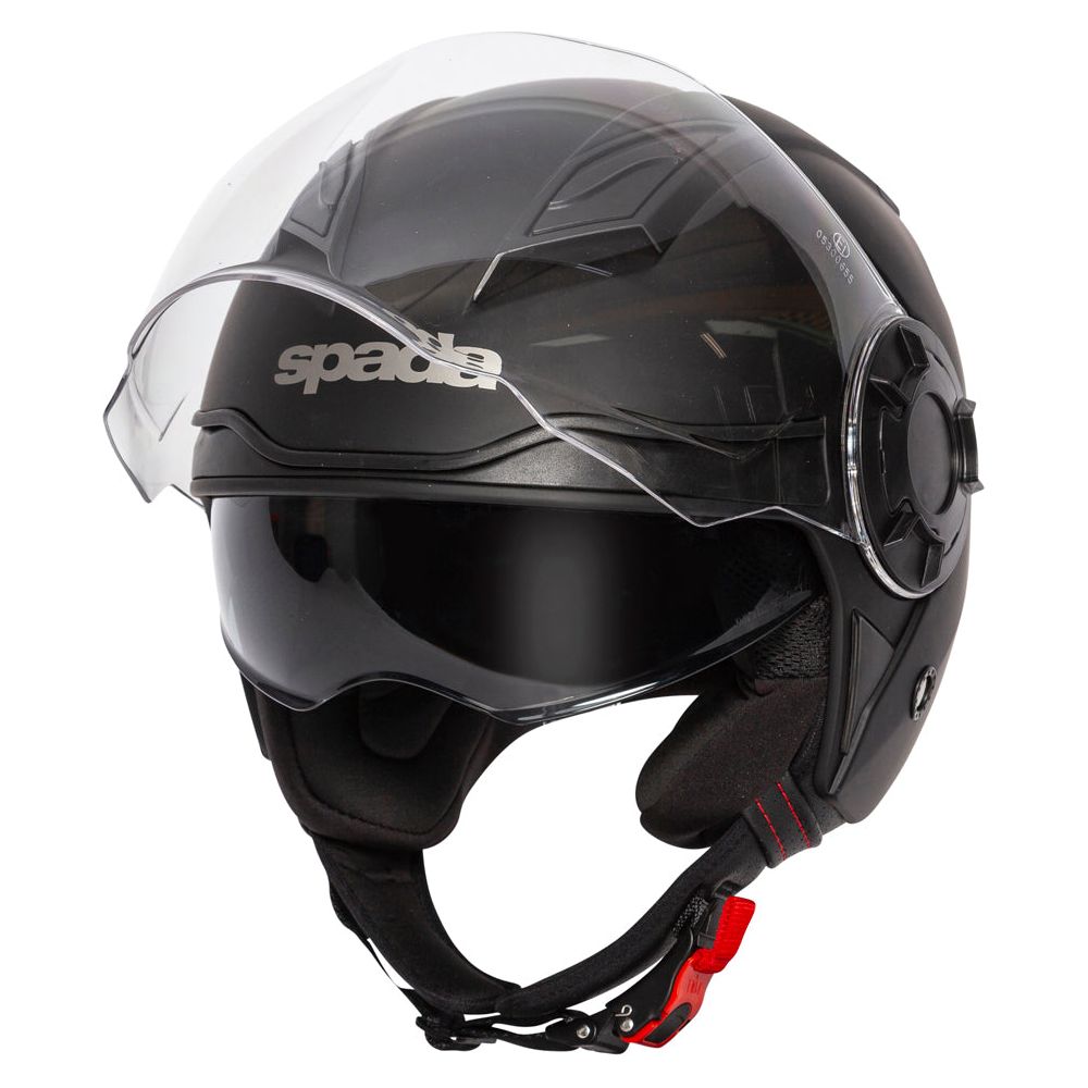 Spada Lycan Open Face Helmet Matt Black - FREE UK Shipping, FREE 365 Day Returns | Moto Central