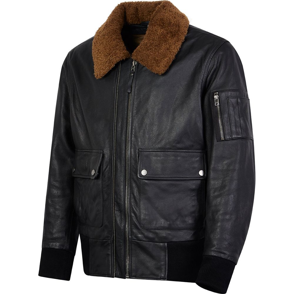 Spada Turbine CE Leather Jacket Black