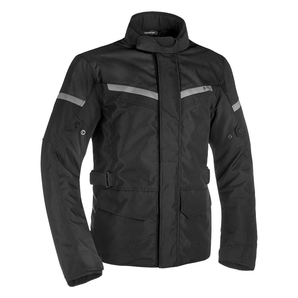Spartan Long Waterproof Textile Jacket Black