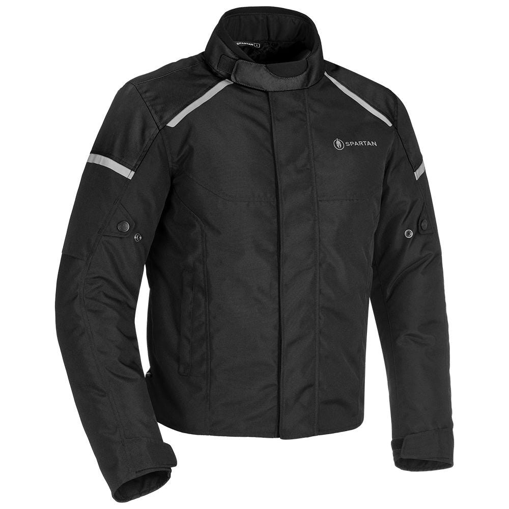 Spartan Short Waterproof Textile Jacket Black
