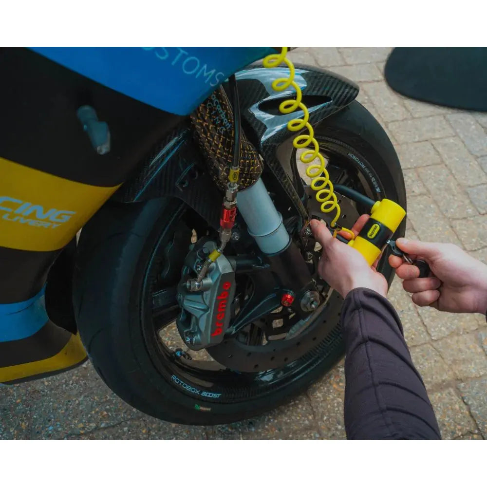 Squire Matterhorn Mini Disc Lock With Reminder Cable Black