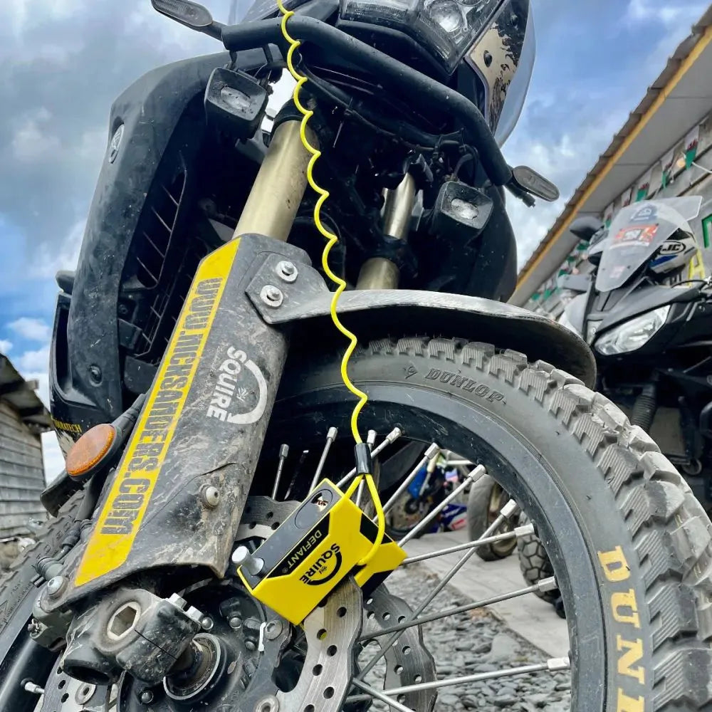 Squire Reminder Cable Disc Lock Yellow