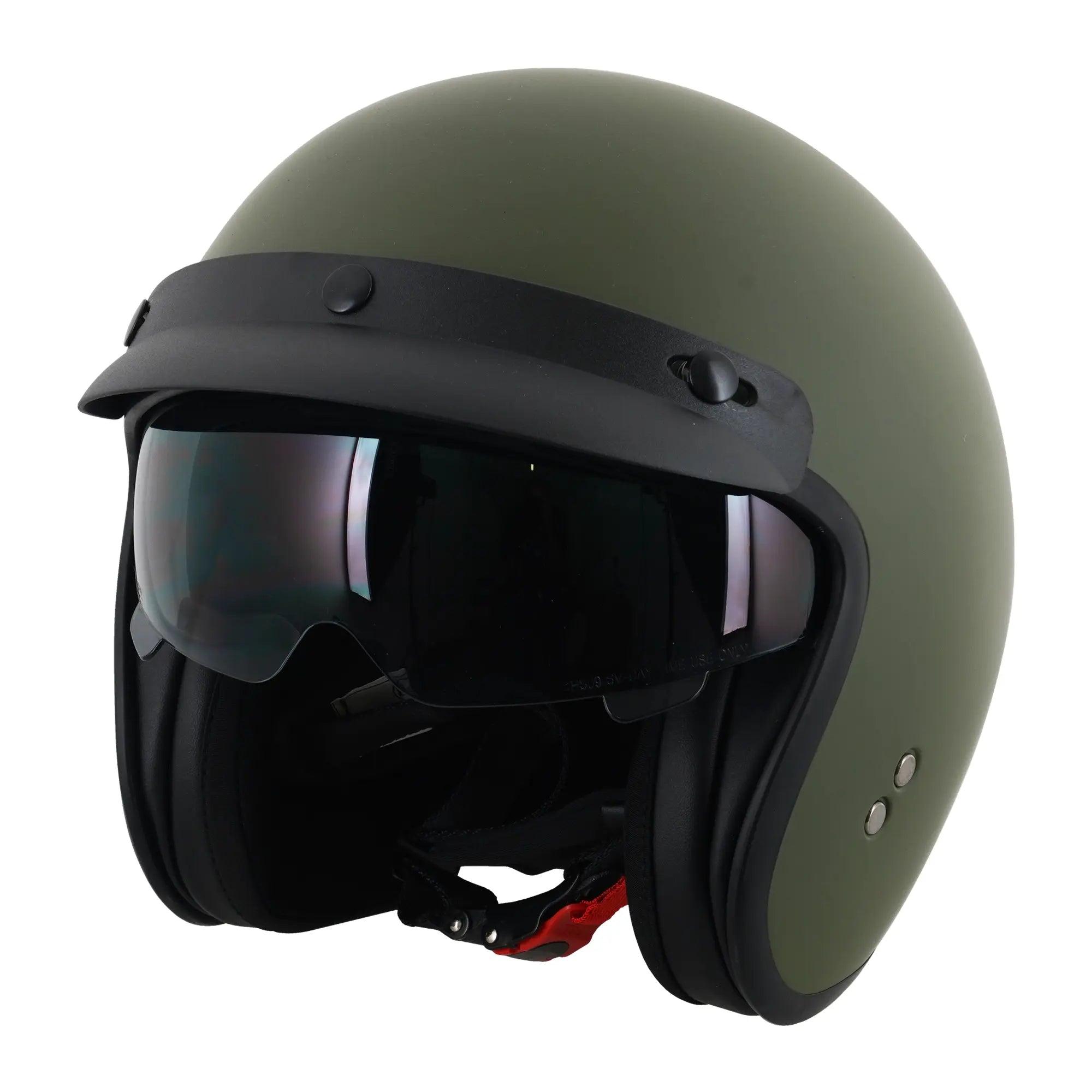 Stealth Jet With Peak Matt Green FREE UK Delivery, FREE 365 Day Returns | Moto Central