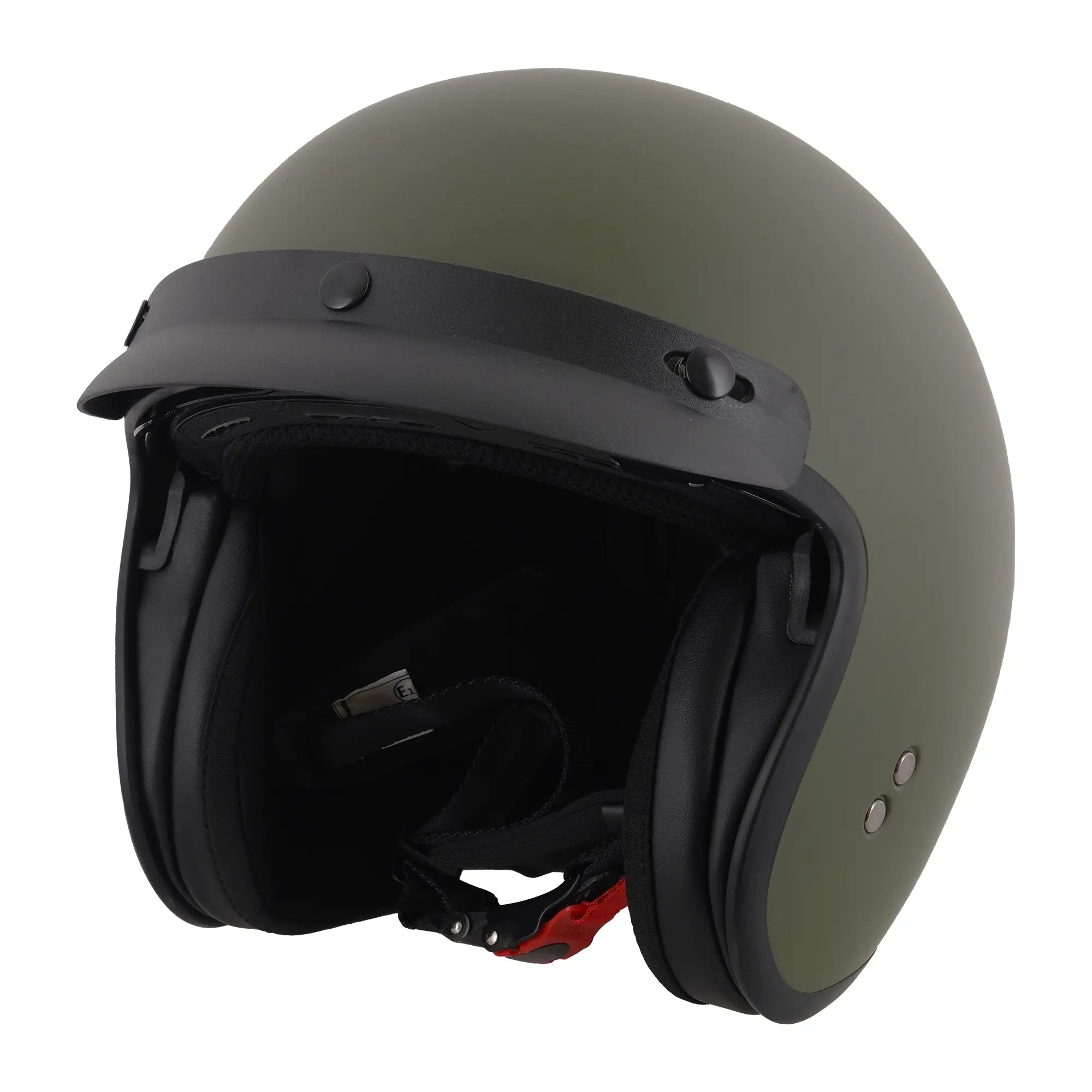 Stealth Jet With Peak Matt Green FREE UK Delivery, FREE 365 Day Returns | Moto Central