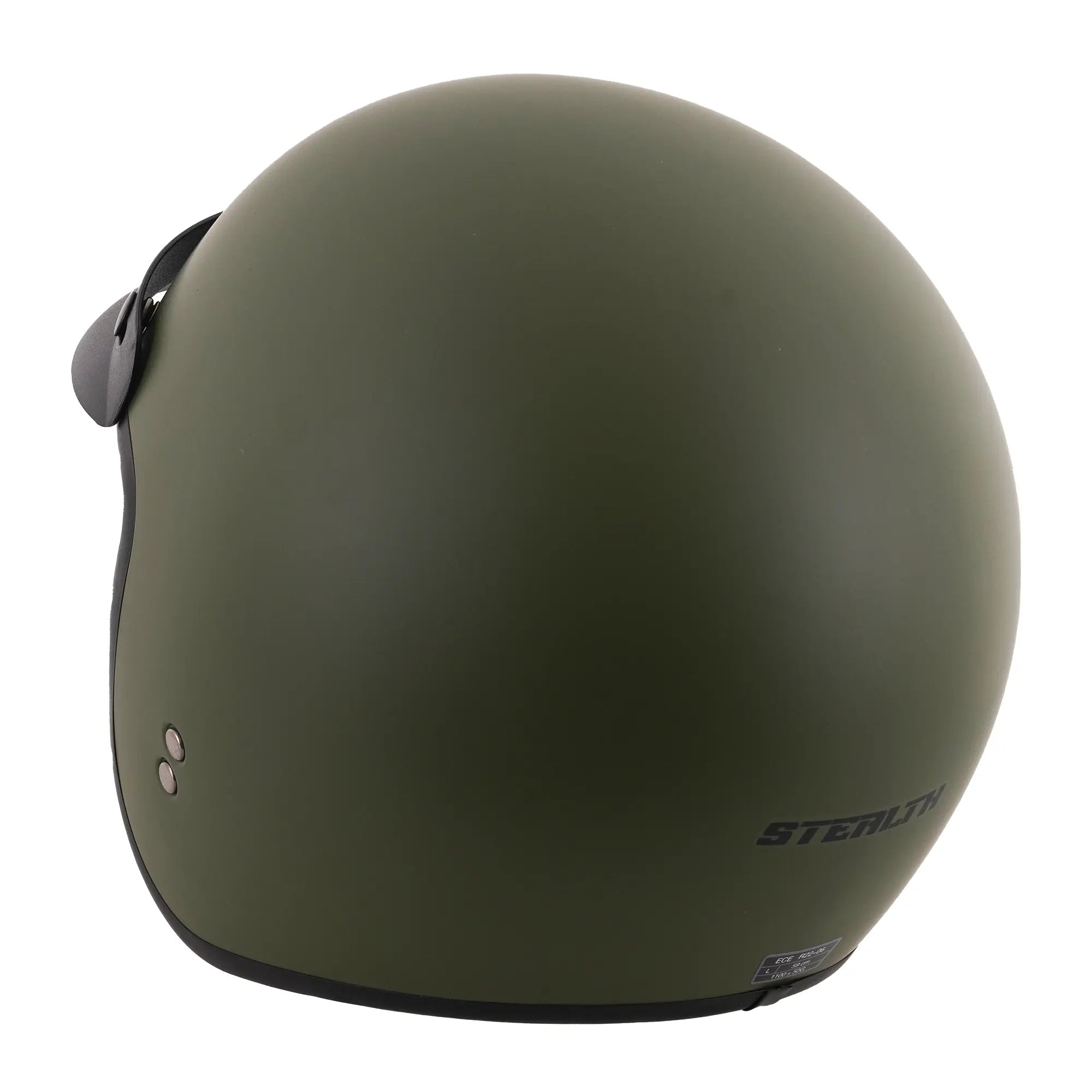 Stealth Jet With Peak Matt Green FREE UK Delivery, FREE 365 Day Returns | Moto Central