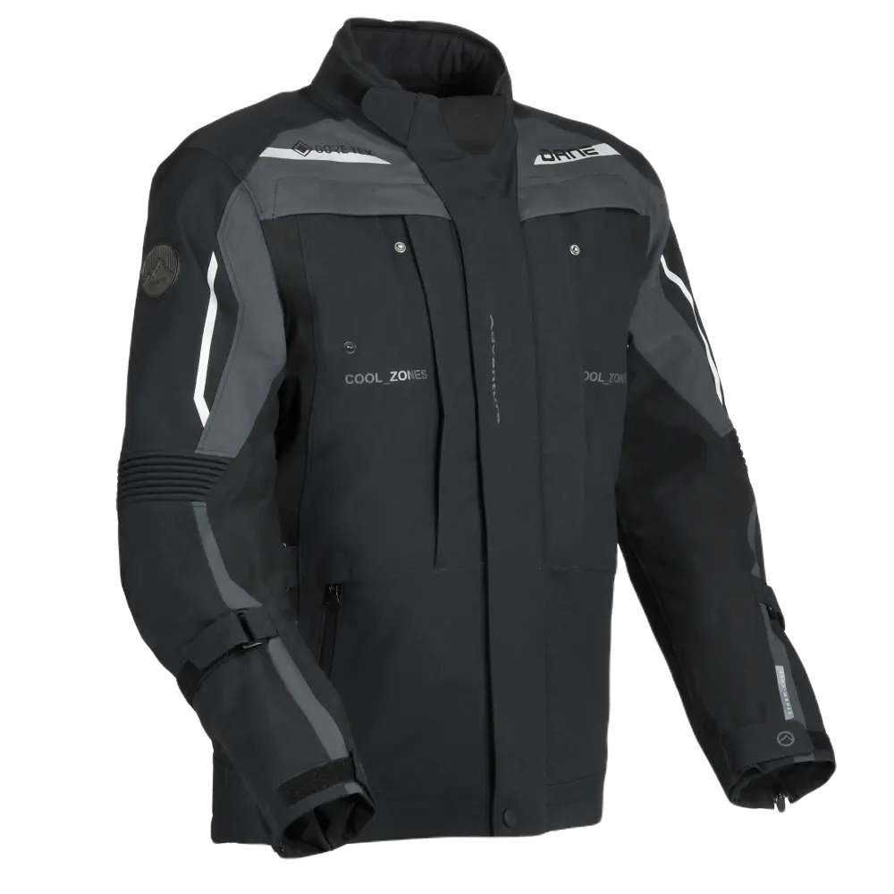 Dane Svendborg Gore-Tex Jacket Black / Grey - FREE UK Shipping, FREE 365 Day Returns | Moto Central