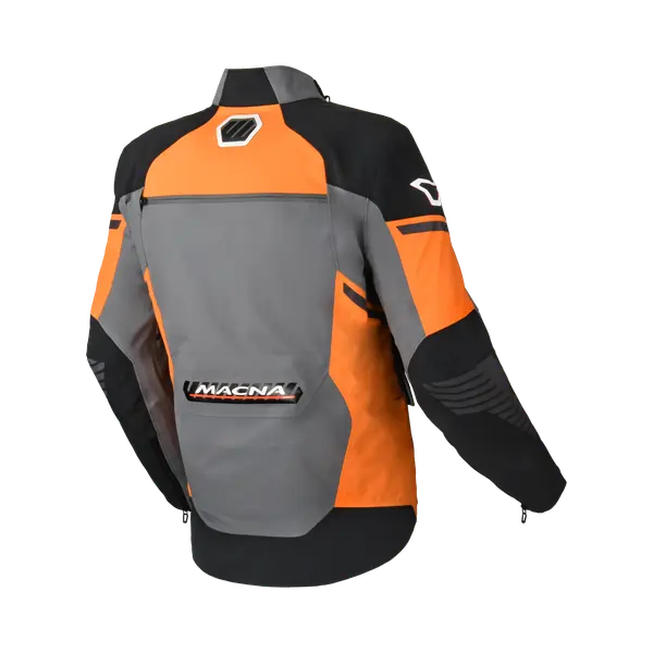 Macna Synchrone Textile Jacket Grey / Orange / Black - FREE UK Shipping, FREE 365 Day Returns | Moto Central