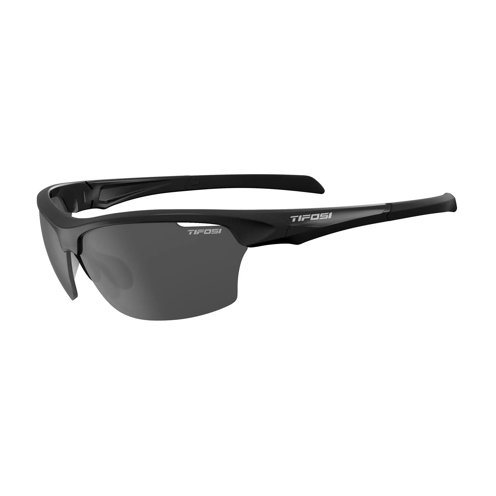 Tifosi Intense Single Lens Sunglasses Gloss Black / Smoke - FREE UK Shipping, FREE 365 Day Returns | Moto Central