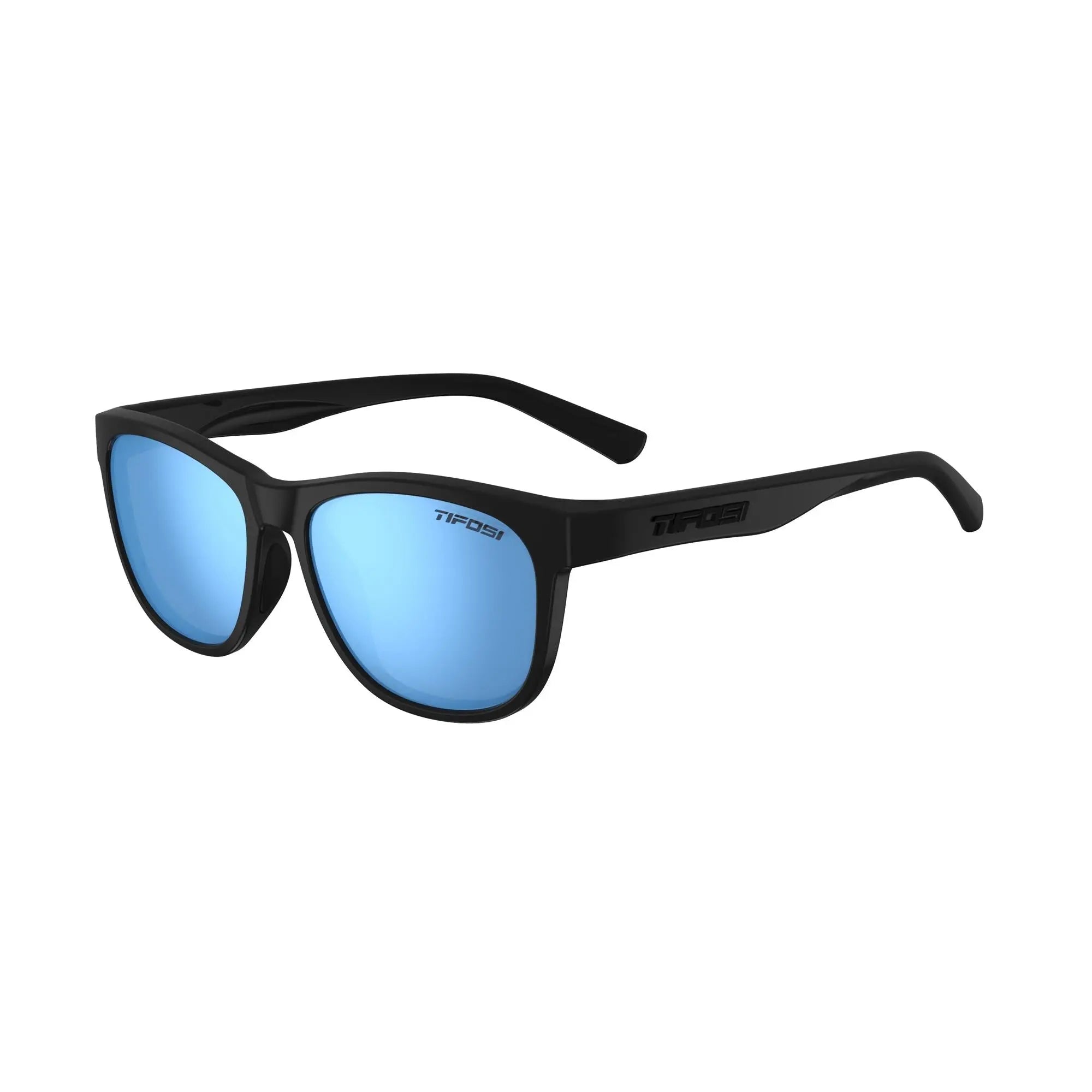Tifosi Swank Polarised Single Lens Sunglasses Blackout - FREE UK Shipping, FREE 365 Day Returns | Moto Central