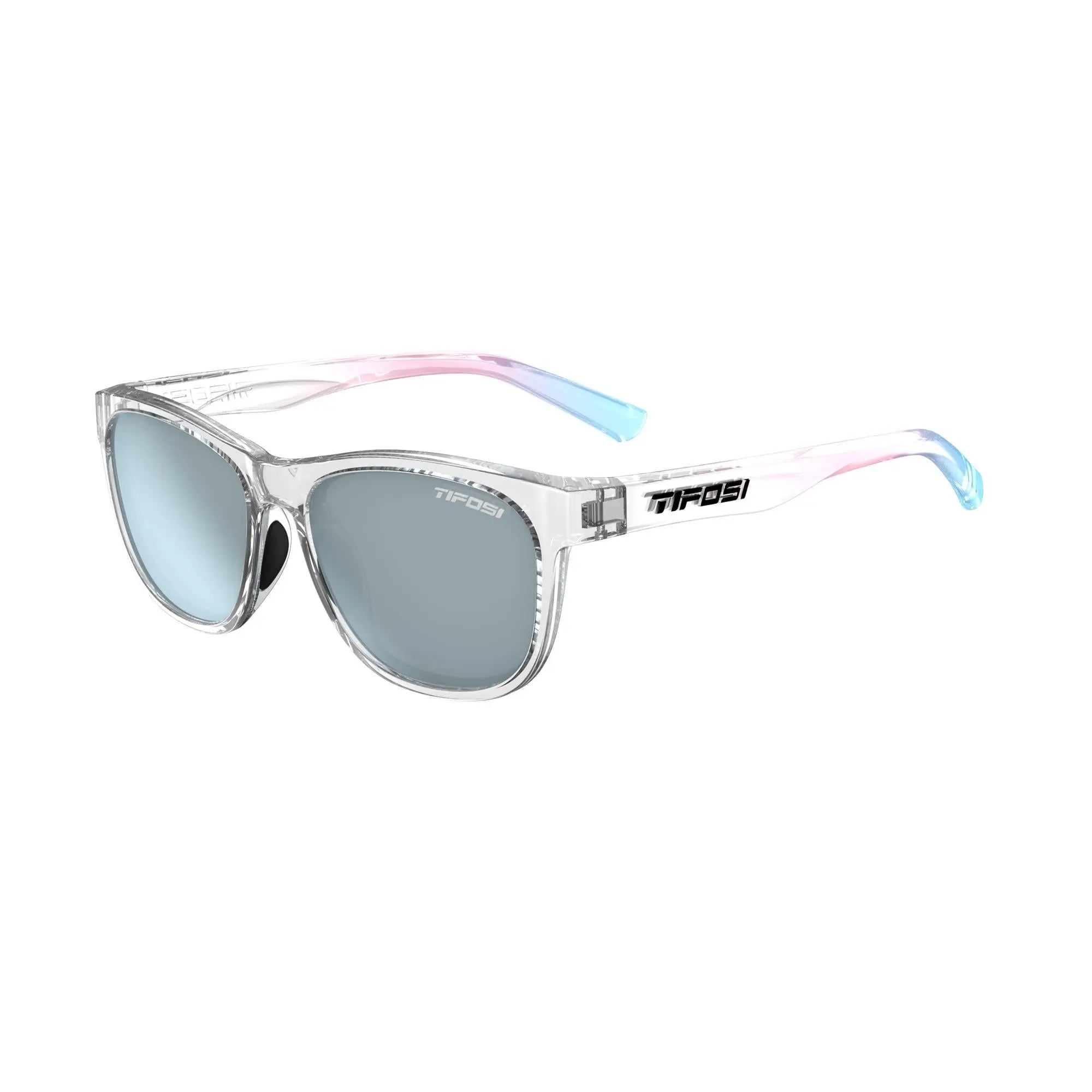 Tifosi Swank Single Lens Sunglasses Avant Clear / Smoke Bright Blue - FREE UK Shipping, FREE 365 Day Returns | Moto Central