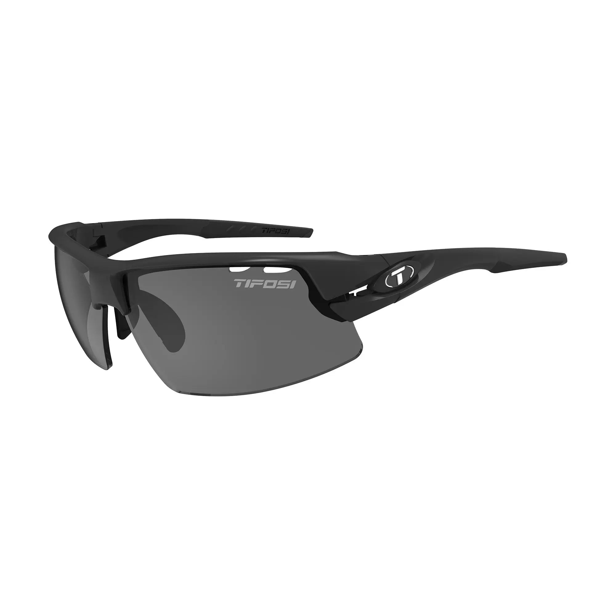 Tifosi Crit Half Frame Sunglasses Matt Black - FREE UK Shipping, FREE 365 Day Returns | Moto Central