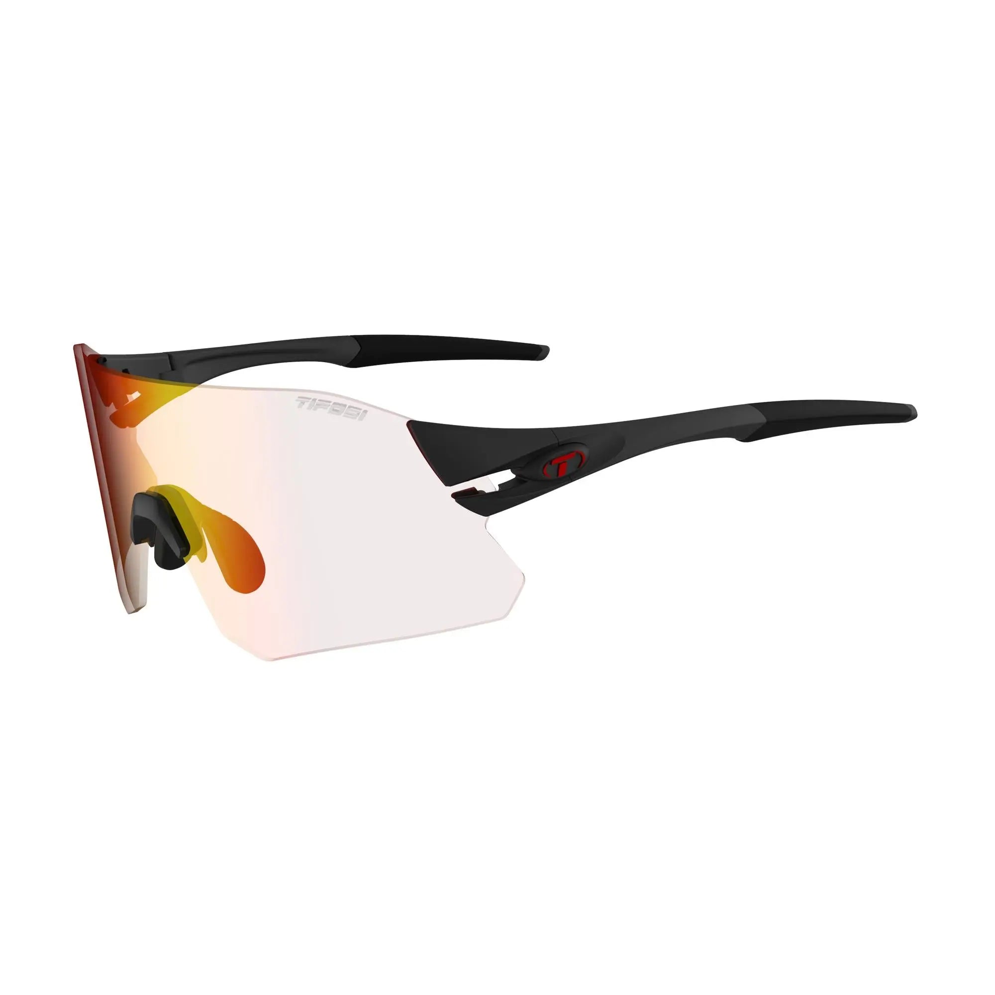 Tifosi Rail Fototec Lens Sunglasses Matt Black / Clarion Red - FREE UK Shipping, FREE 365 Day Returns | Moto Central
