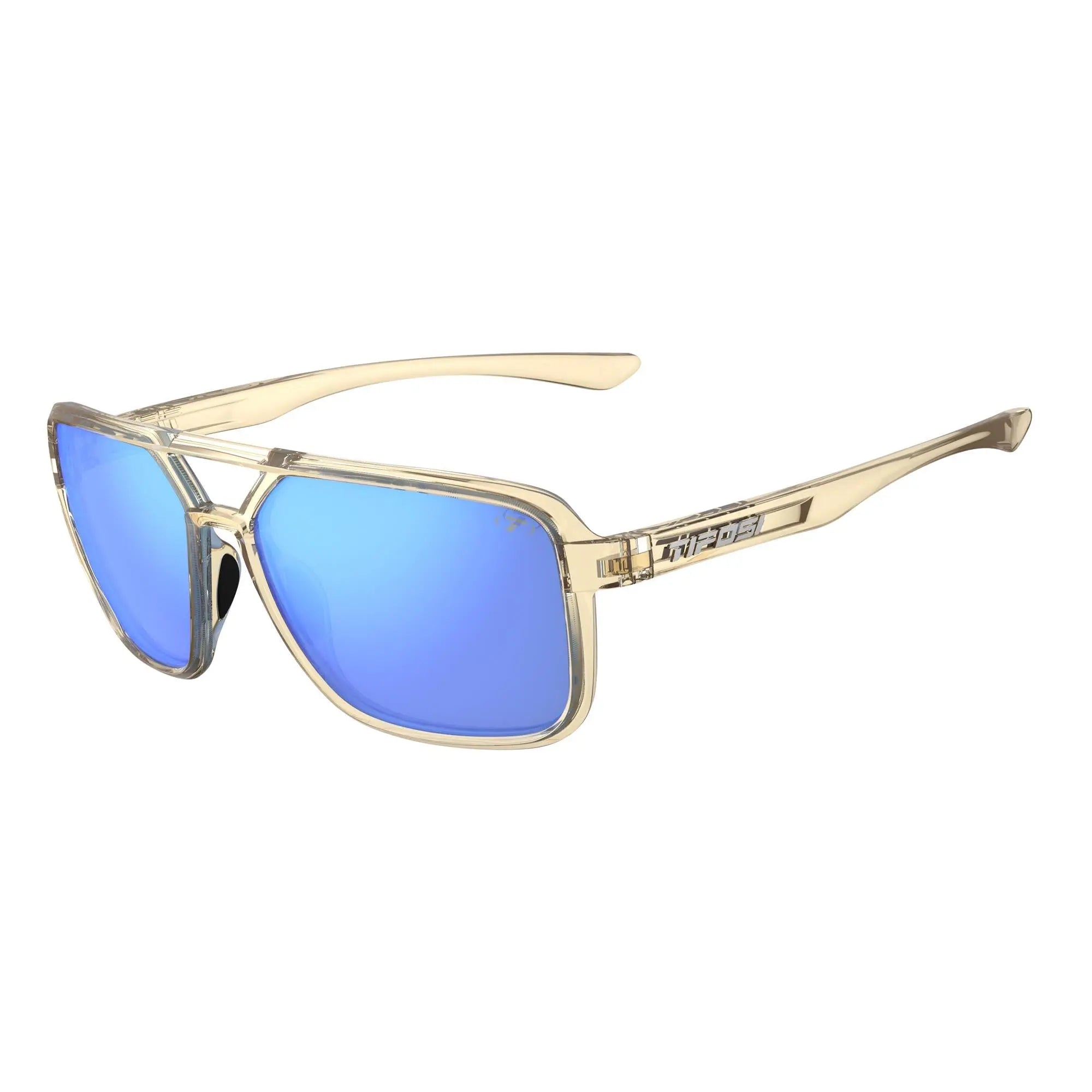 Tifosi Salto Single Lens Sunglasses Golden Ray Sky Blue - FREE UK Shipping, FREE 365 Day Returns | Moto Central