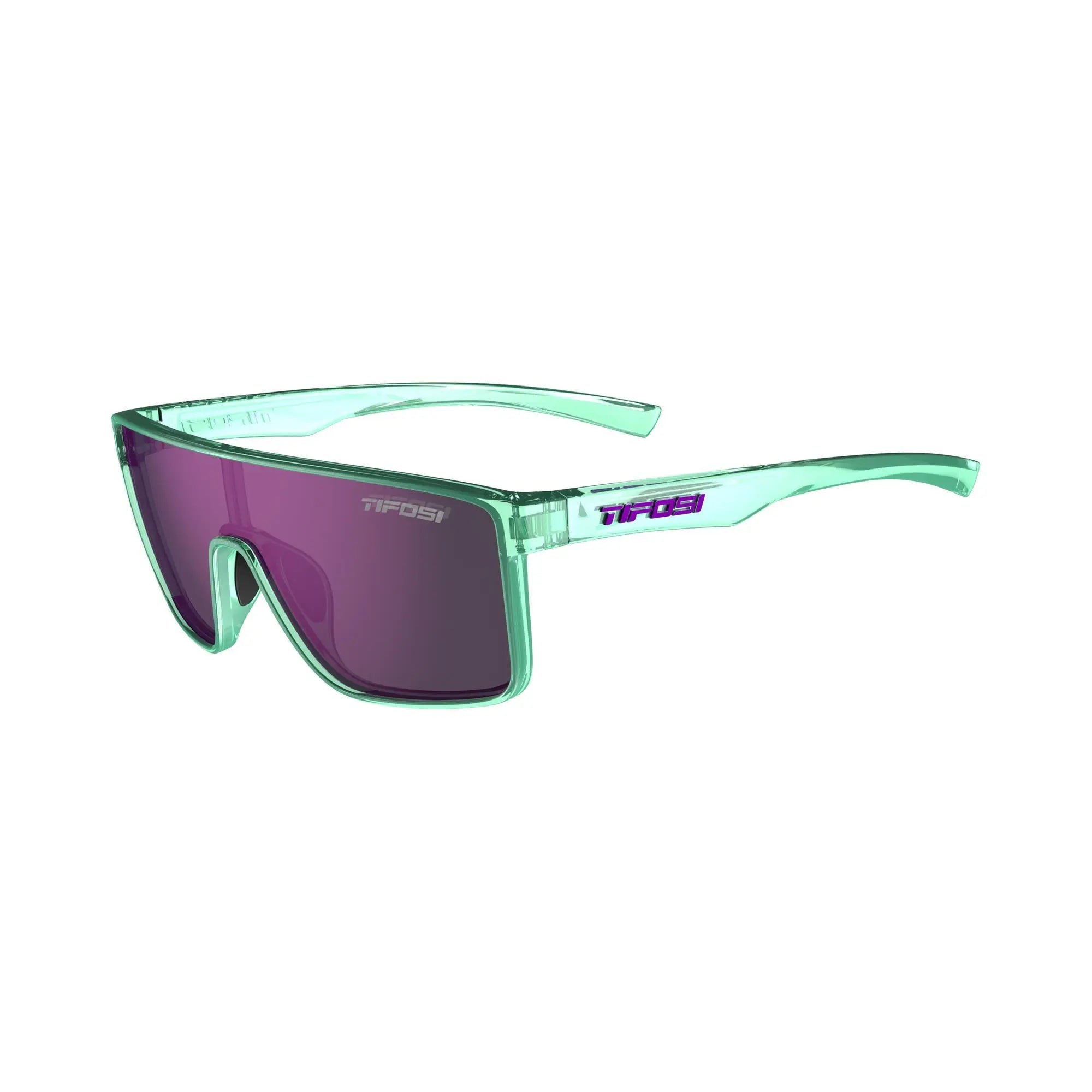 Tifosi Sanctum Single Lens Sunglasses Aqua Shimmer - FREE UK Shipping, FREE 365 Day Returns | Moto Central