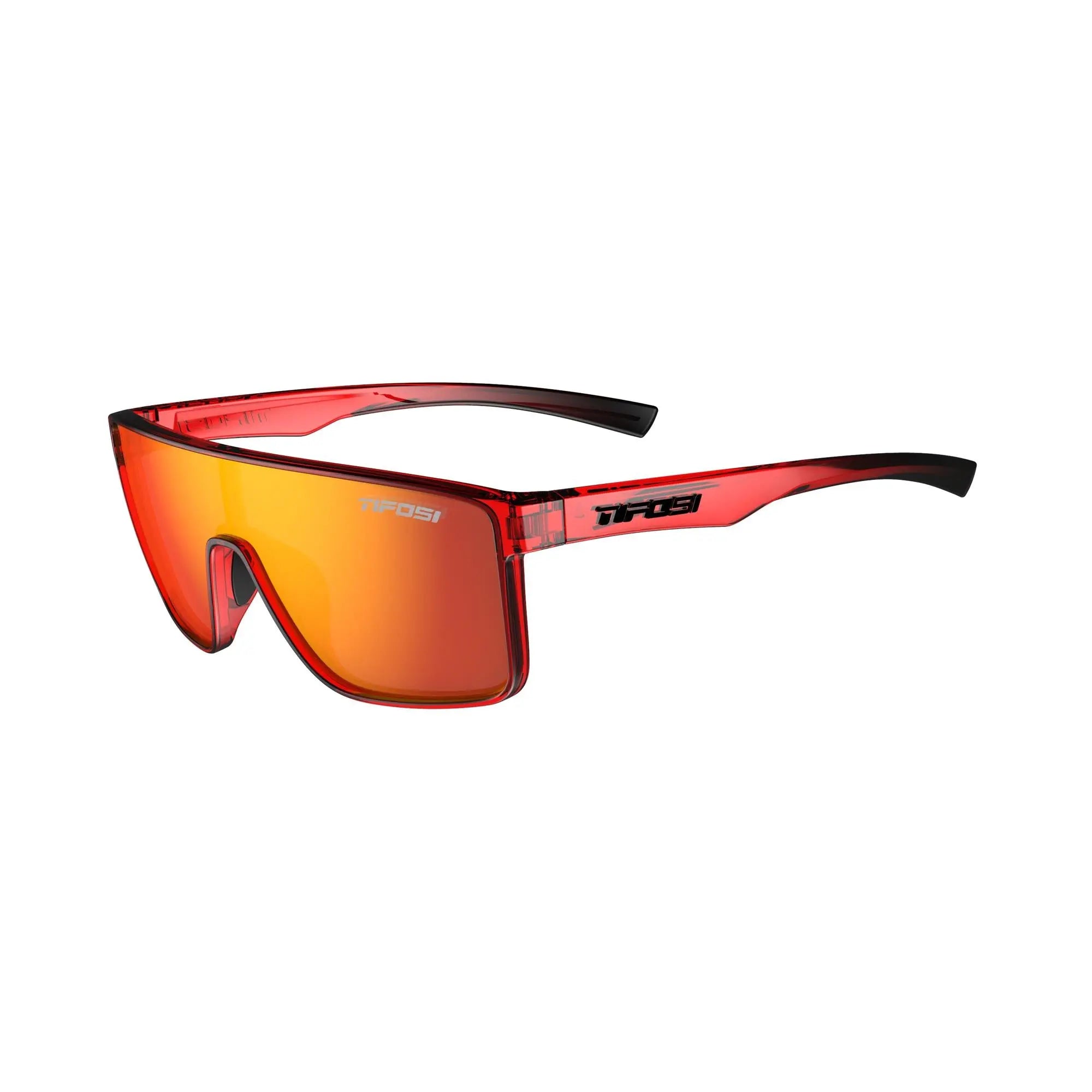 Tifosi Sanctum Single Lens Sunglasses Crystal Red Fade - FREE UK Shipping, FREE 365 Day Returns | Moto Central