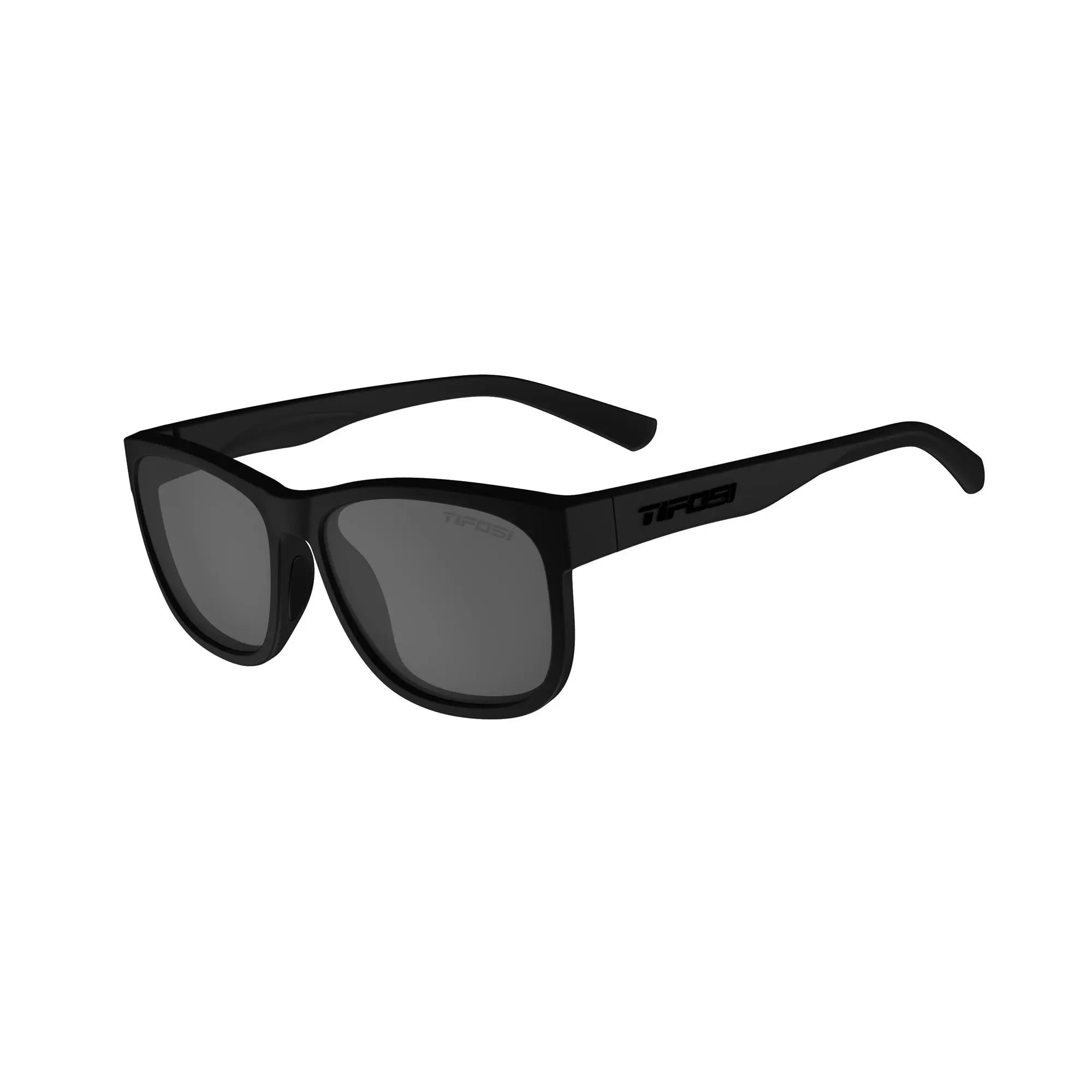 Tifosi Swank XL Single Polarized Lens Sunglasses Blackout / Smoke - FREE UK Shipping, FREE 365 Day Returns | Moto Central