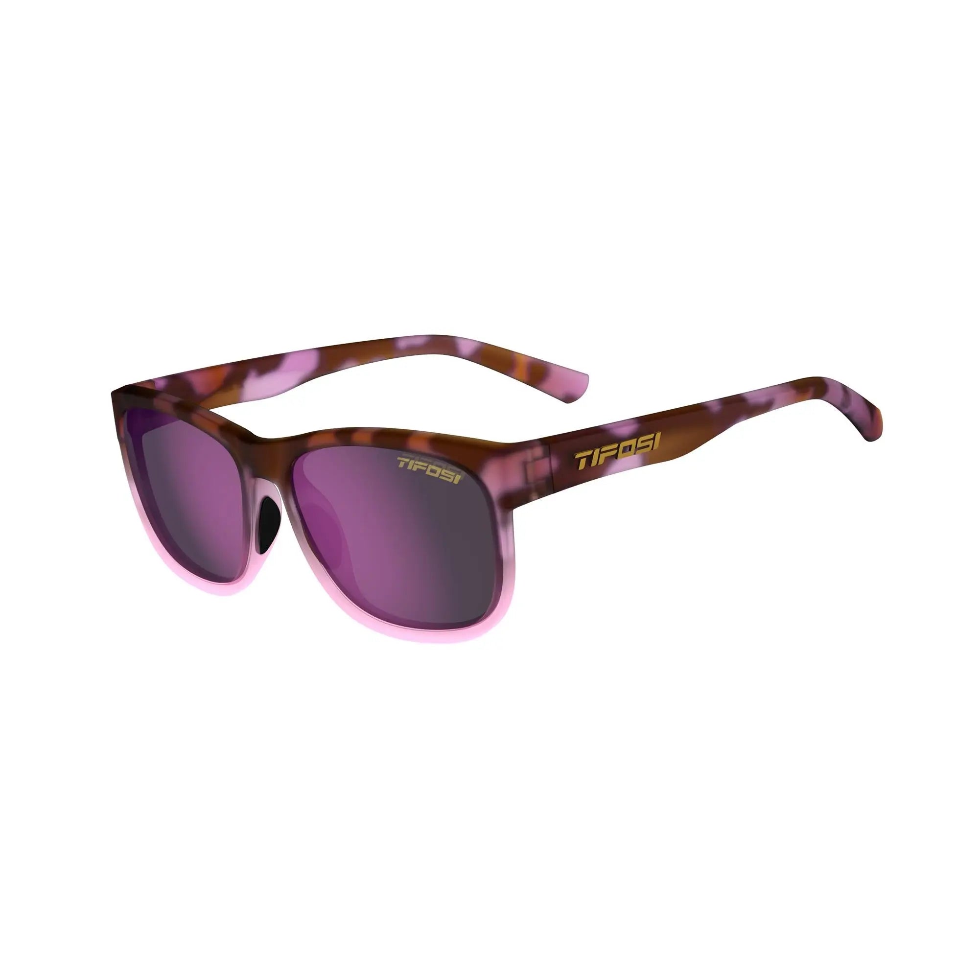 Tifosi Swank XL Single Lens Sunglasses Pink Tortoise - FREE UK Shipping, FREE 365 Day Returns | Moto Central