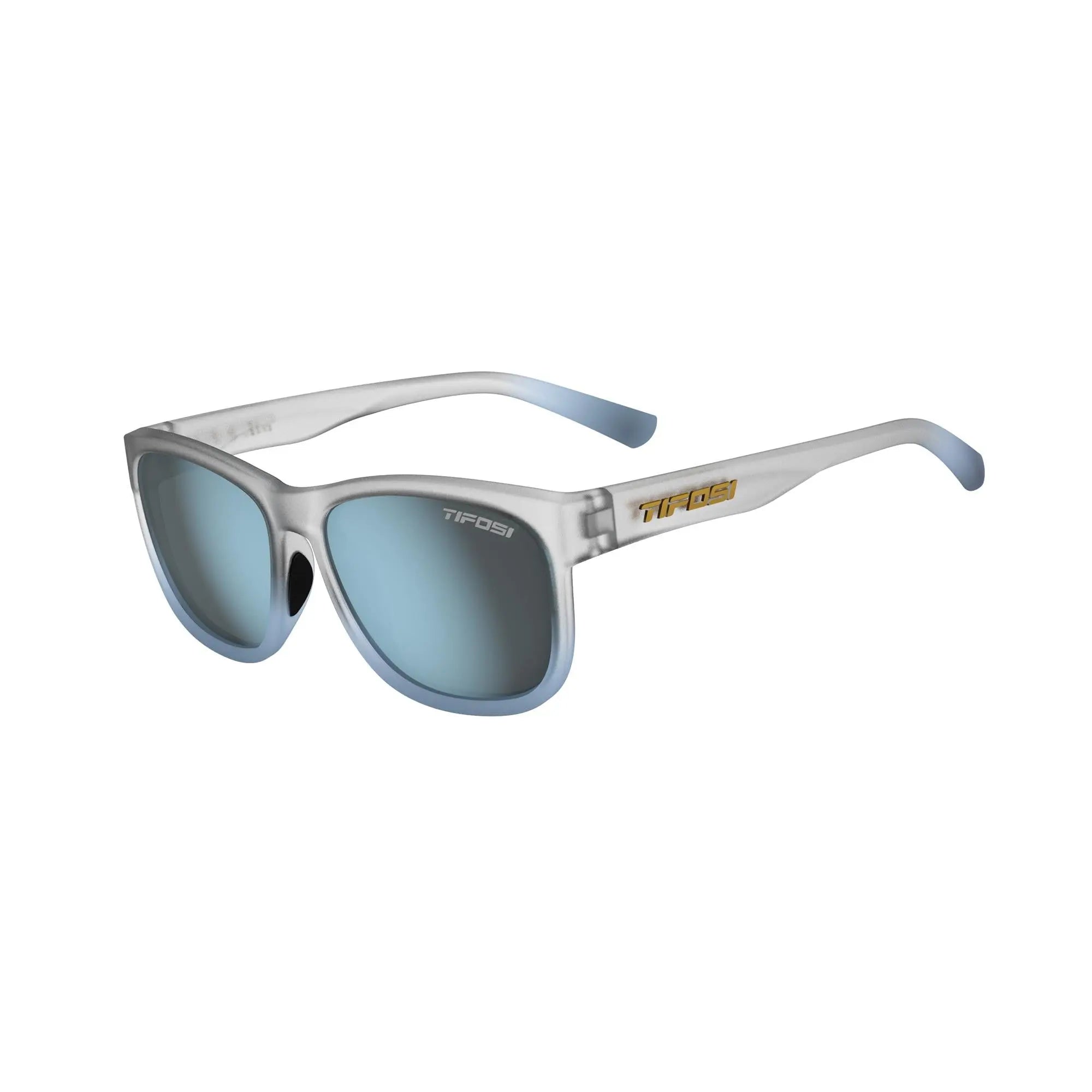 Tifosi Swank XL Single Lens Sunglasses Frost Blue - FREE UK Shipping, FREE 365 Day Returns | Moto Central