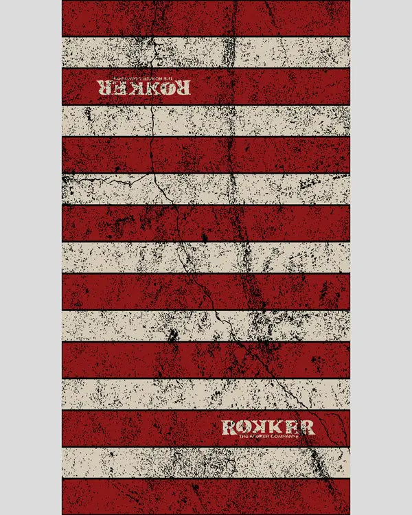 Rokker Neck Warmer Stone Striped Red FREE UK Delivery, FREE 365 Day Returns | Moto Central