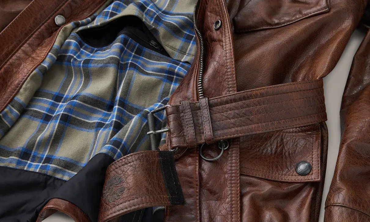 Belstaff Trialmaster Leather Jacket Burnt Cuero FREE UK Delivery, FREE 365 Day Returns | Moto Central