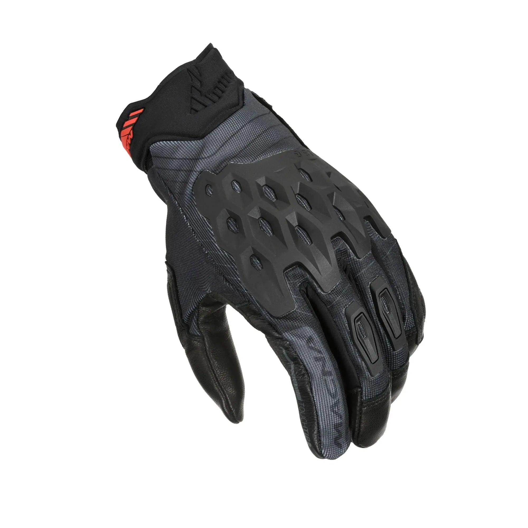 Macna Tanami Short Textile Gloves Black  - FREE UK Shipping, FREE 365 Day Returns | Moto Central