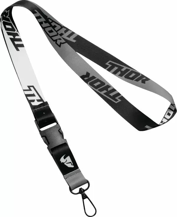 Thor Lanyard Black / Grey - FREE UK Shipping, FREE 365 Day Returns | Moto Central