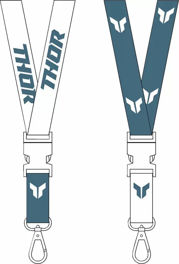 Thor Lanyard Steel White - FREE UK Shipping, FREE 365 Day Returns | Moto Central