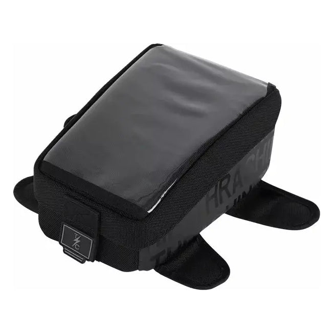 Thrashin Supply Company Magnetic Tank Bag Black – motorcycle bag – three-quarter view