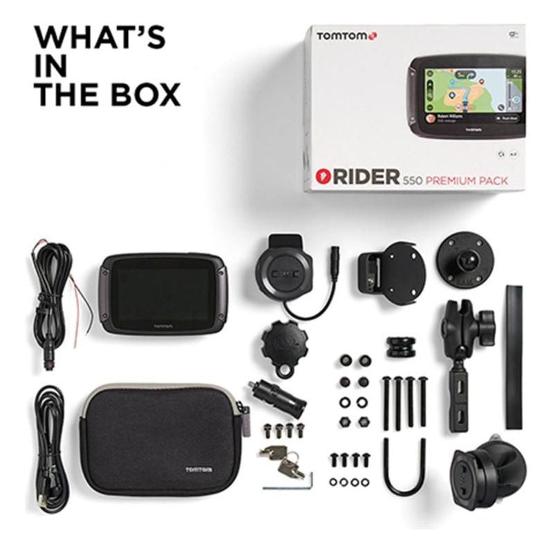 Tom Tom Rider 550 Premium Satellite Navigation System Black