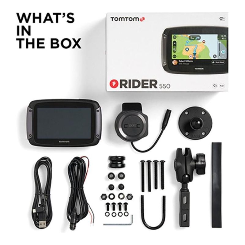 Tom Tom Rider 550 World Satellite Navigation System Black