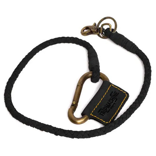 Trip Machine Braided Key Chain Black — product cut-out view